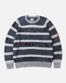 3 Colour Stripe Knit - Grey