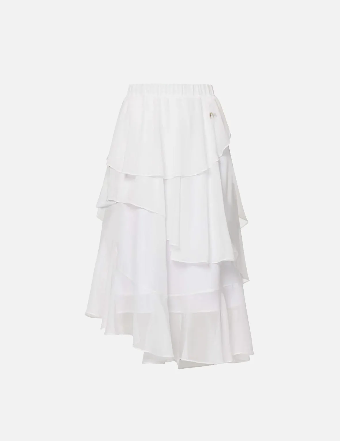 Asymmetric Layered Skirt