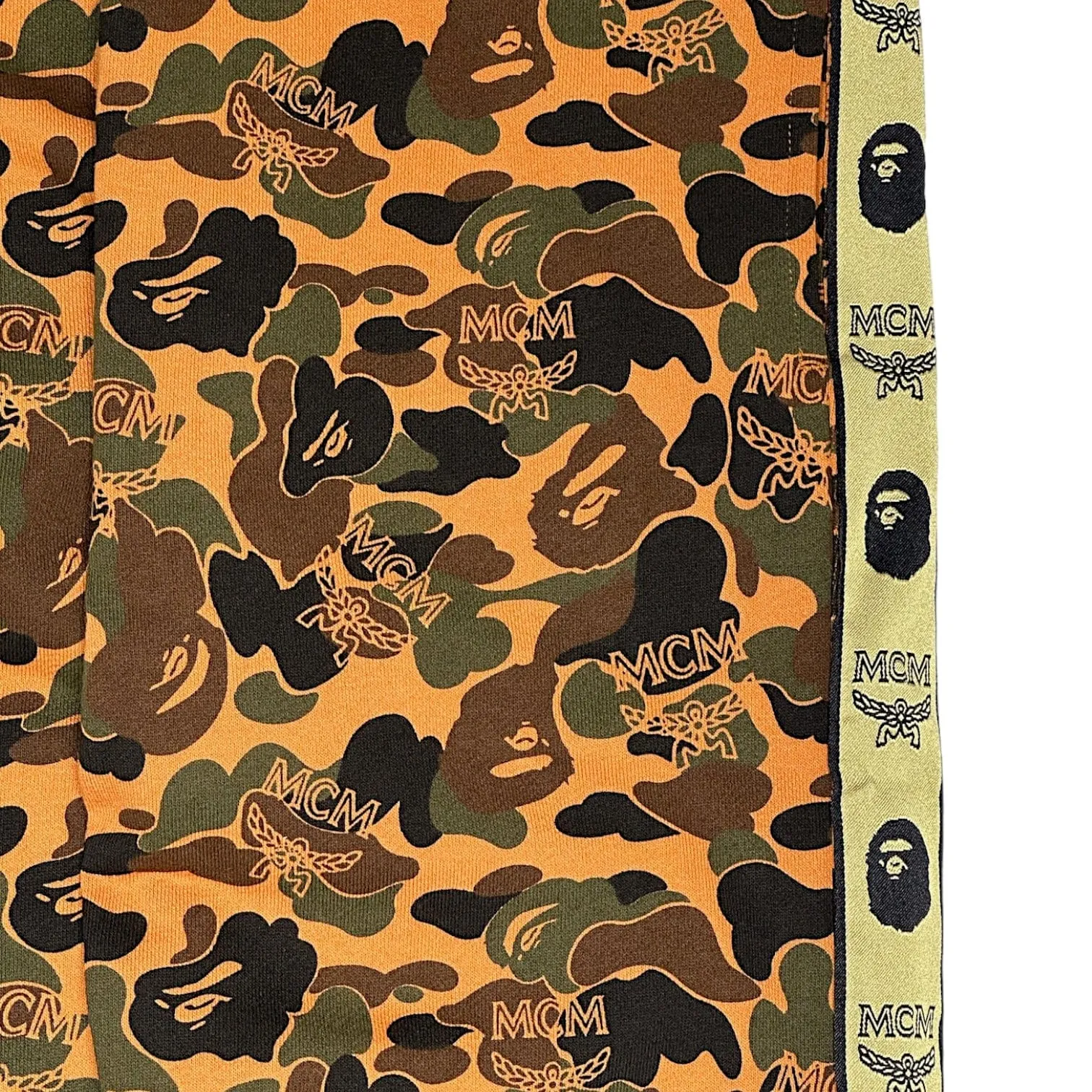 BAPE x MCM Camo Sweatpants Brown