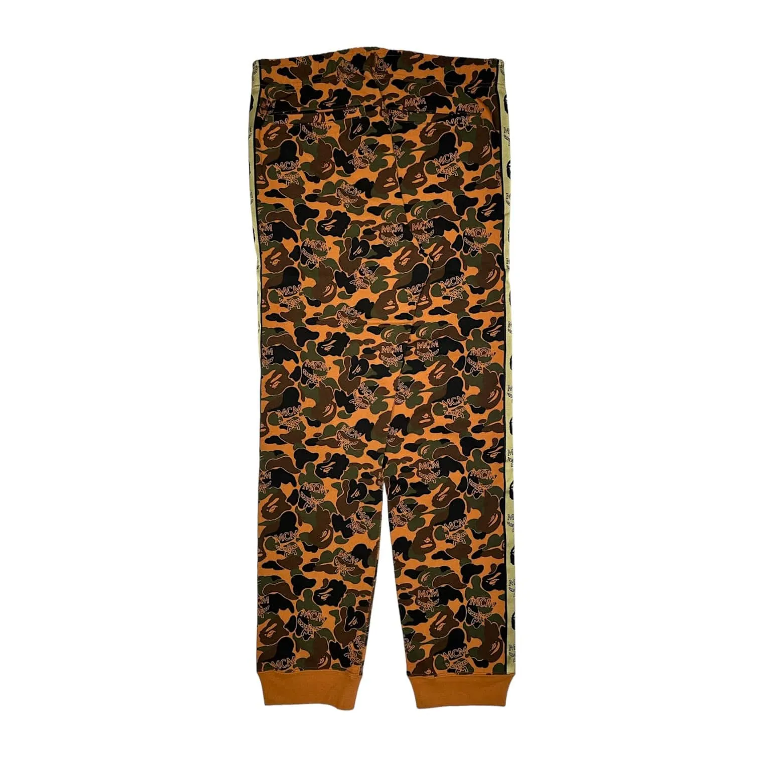 BAPE x MCM Camo Sweatpants Brown