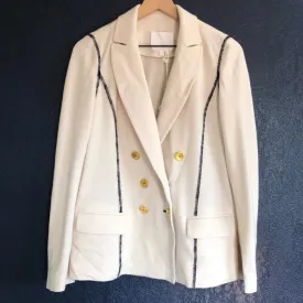 Base Mark Cream Wool Blazer Jacket