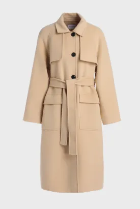 Beige Wool Coat