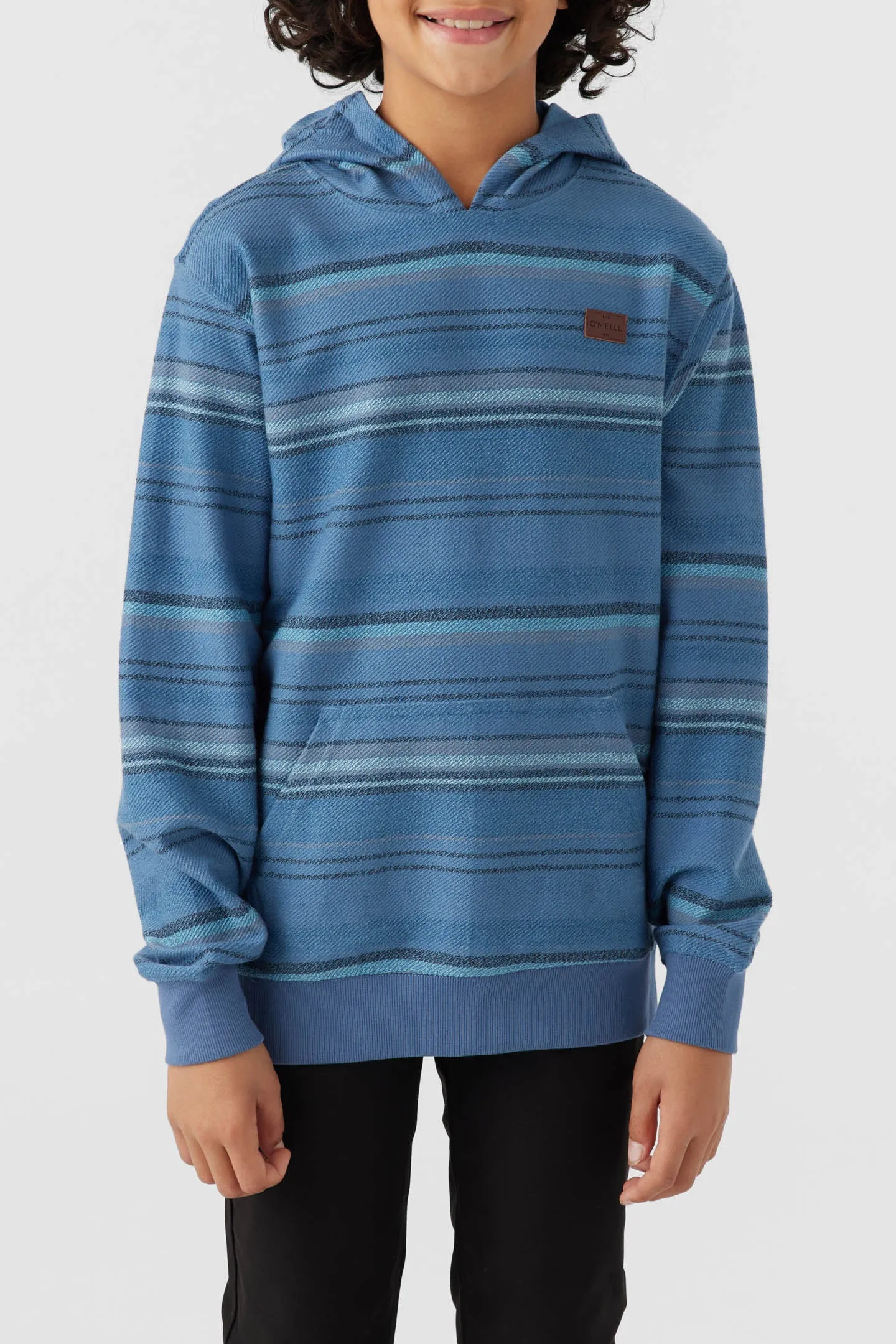 BOY'S BAVARO STRIPE PULLOVER FLEECE