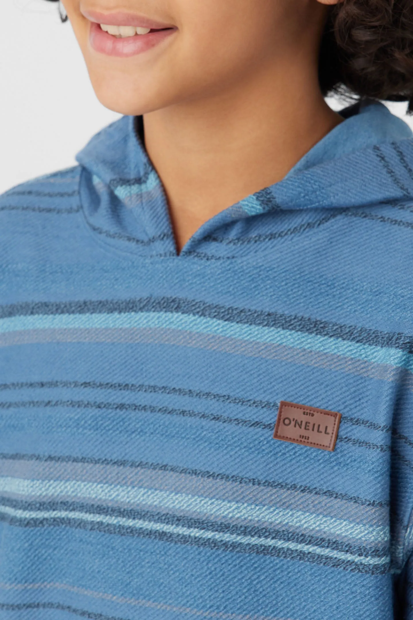 BOY'S BAVARO STRIPE PULLOVER FLEECE