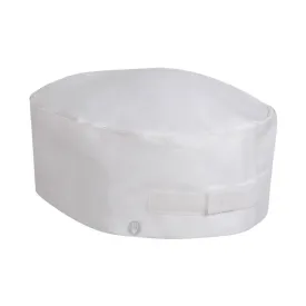 Chef Works DRWH Double Rim Skull Cap Beanie, White