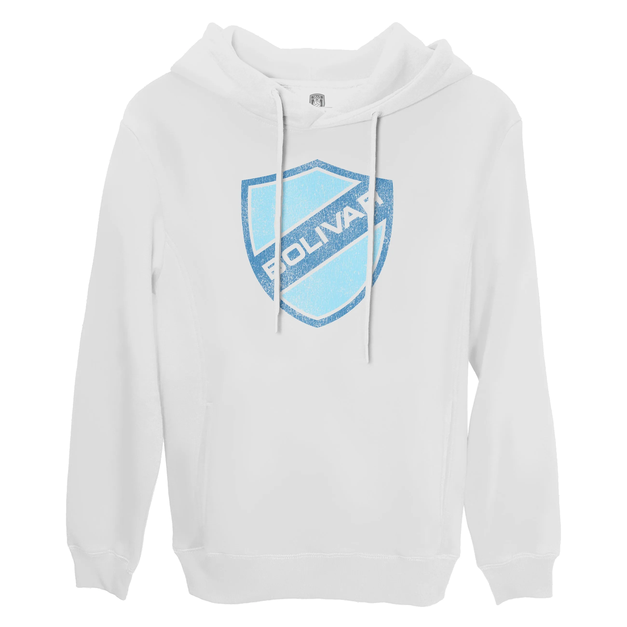 Club Bolivar Color Badge Fleece Pullover Hoodie - White