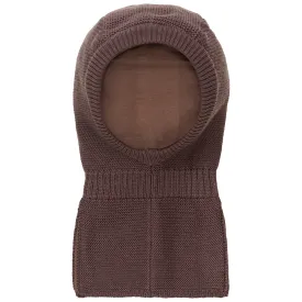 Color Kids Raisin Balaclava - Wool