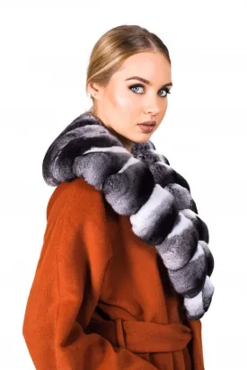 Detachable Chinchilla Fur Collar