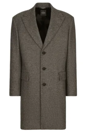 DOLCE & GABBANA - tailored herringbone coat