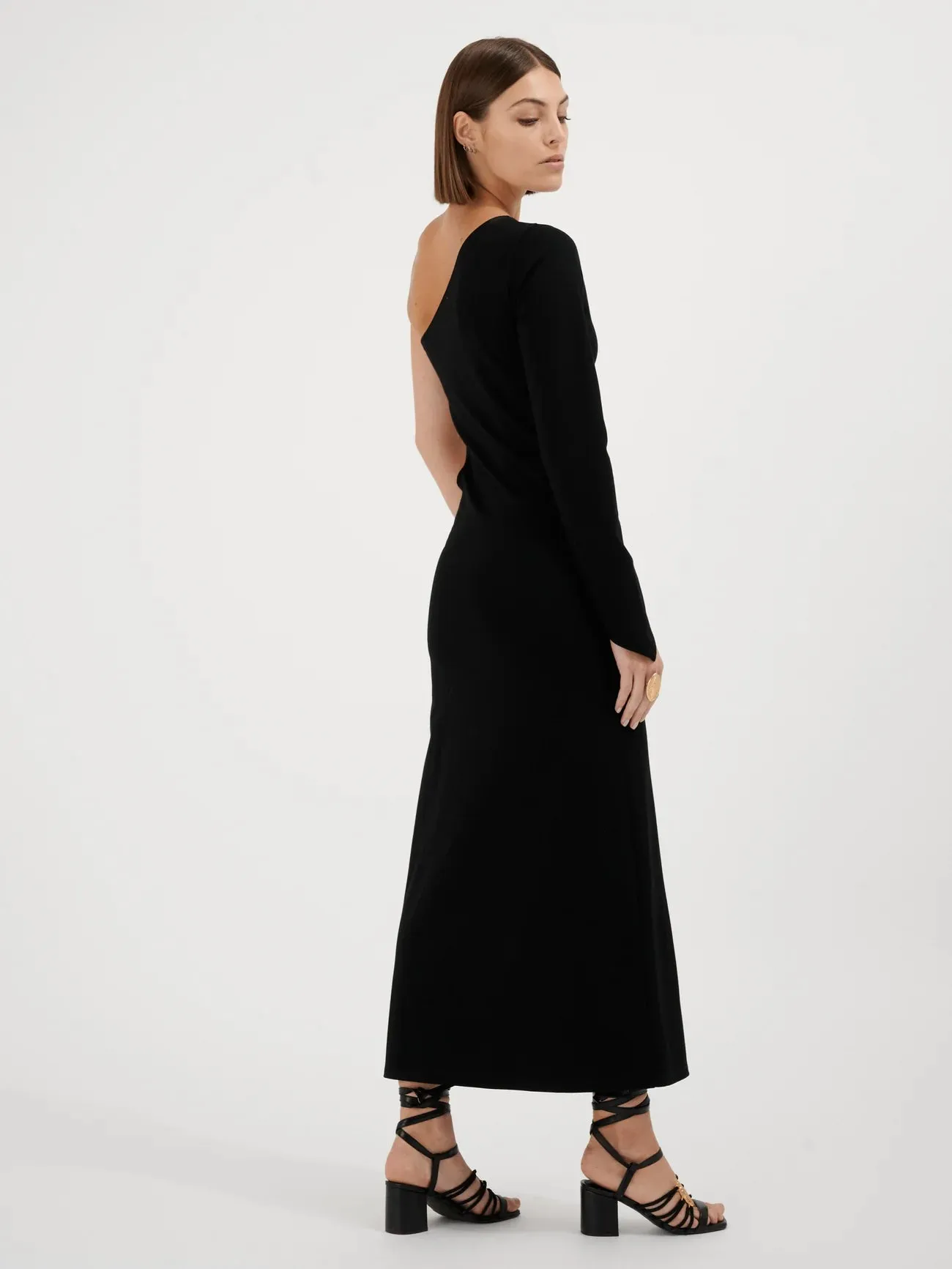 Fete Imperiale - Propriano Asymmetric Dress: Black