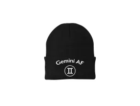 Gemini AF - Horoscope Embroidered Winter Beanie