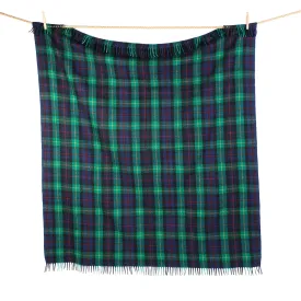 Highland Wool Blend Tartan Blanket / Throw Extra Warm Farquharson