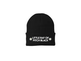 Little Ray of Pitch Black - Embroidered Winter Beanie