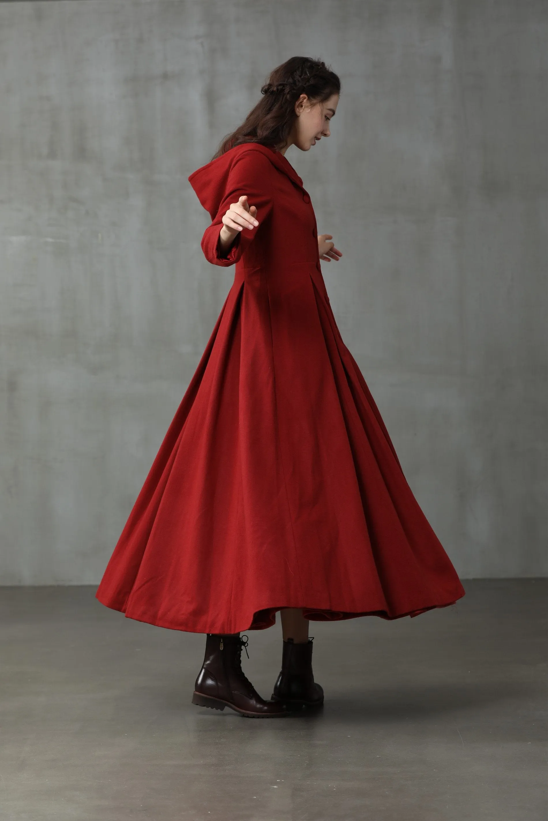 My Fair Lady | Red Hooded Coat