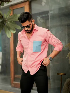 Pink Oxford Cotton Designer Shirt