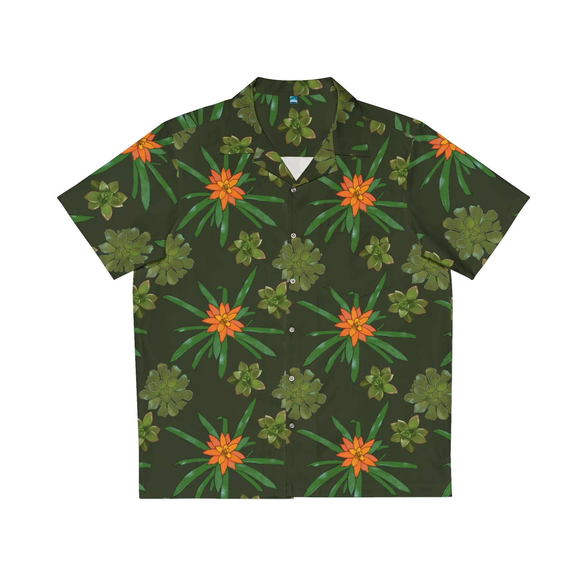 Succulent Houseplant Men's Hawaiian Shirt