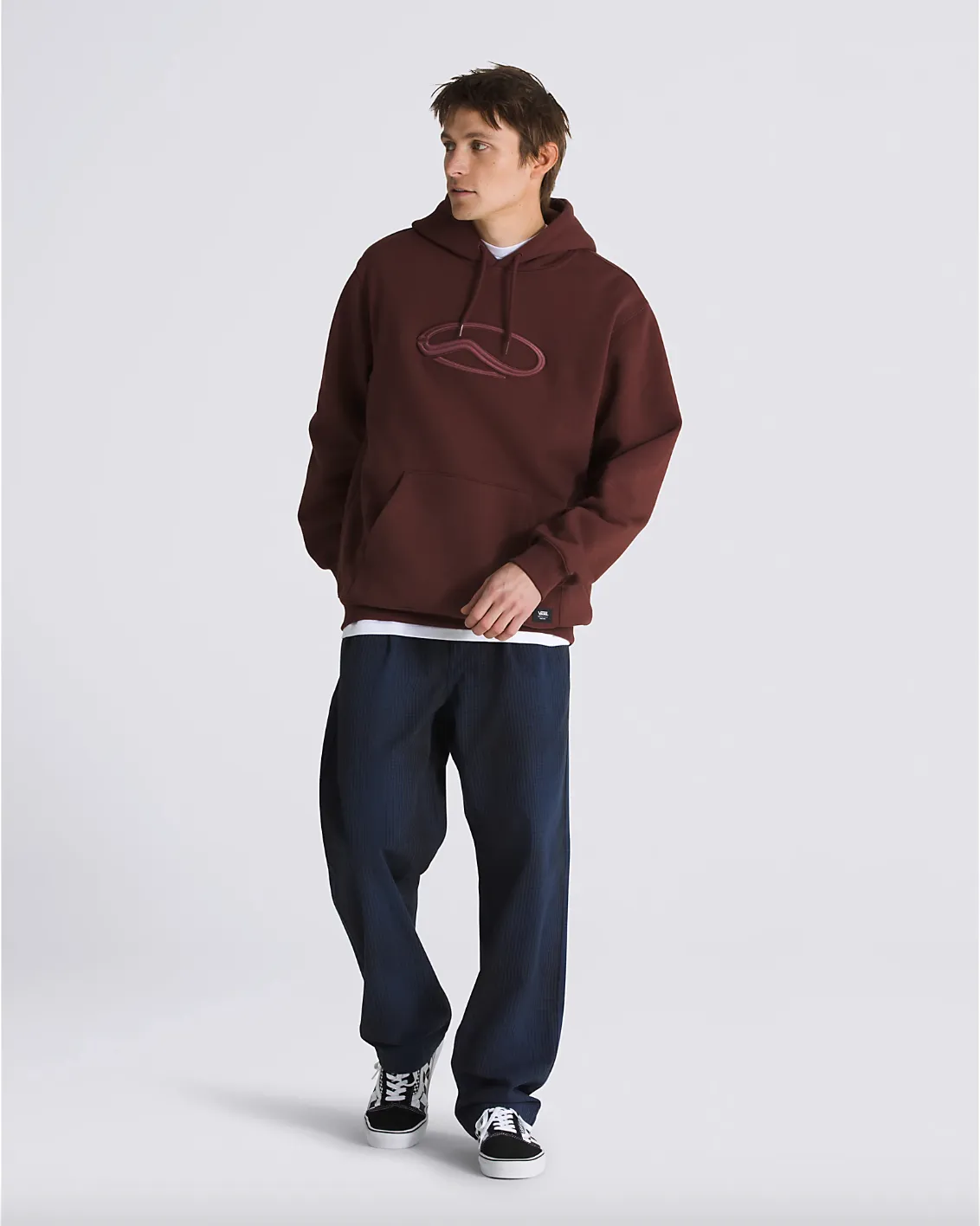 Vans Oval Loose Fleece Pullover - Bitter Chocolate